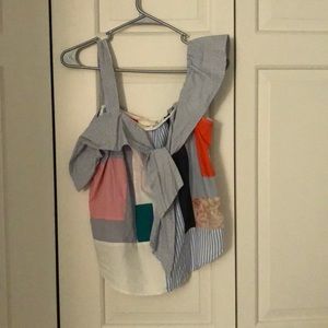 Anthropologie Patchwork Blouse 🌼